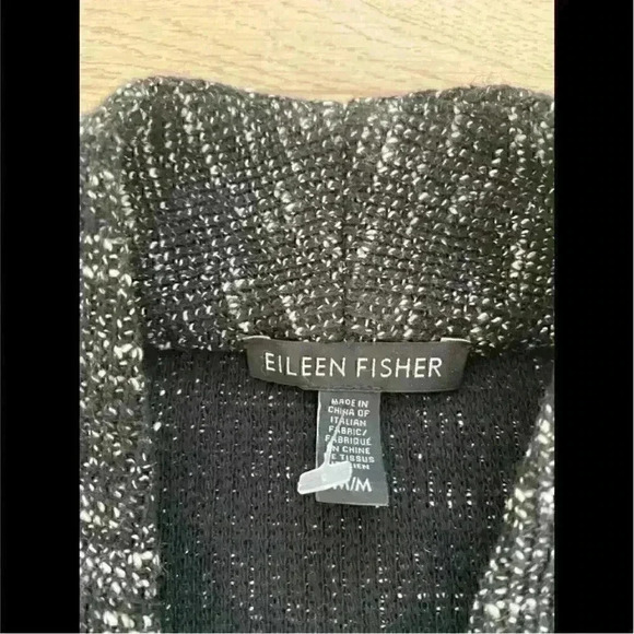 NWOT Eileen Fisher Collarless 1 Button Jacket - 100% Exclusive Bloomingdale Sz M - Picture 6 of 9